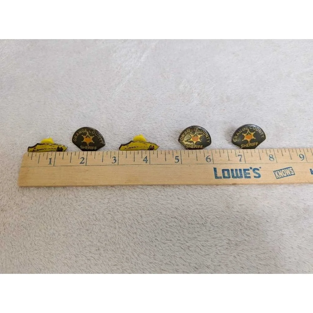 Orange County Sheriff California Bear State‎ Enamel Pin Lot - Set of 4